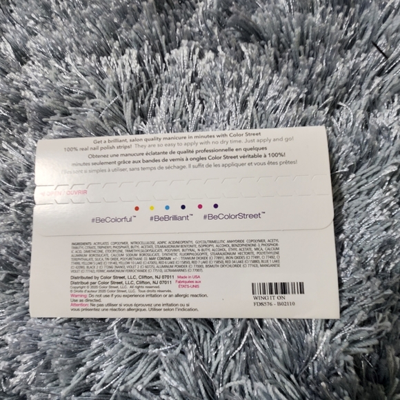 Color Street Wing It On Red to Copper Duochrome Butterfly Wing Design Nail Strip - Picture 3 of 5